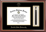 Campus Images VA992PMHGT Norfolk State Tassel Box and Diploma Frame