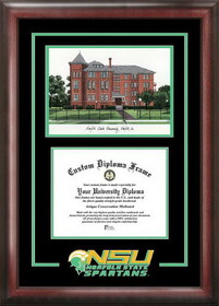 Campus Images VA992SG Norfolk State Spirit Graduate Frame with Campus Image
