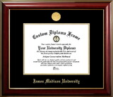 Campus Images VA994CMGTGED-1612 James Madison Dukes 16w x 12h Classic Mahogany Gold Embossed Diploma Frame