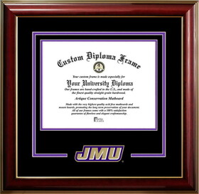 Campus Images VA994CMGTSD-1612 James Madison Dukes 16w x 12h Classic Spirit Logo Diploma Frame