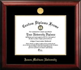 Campus Images VA994GED James Madison University Gold Embossed Diploma Frame