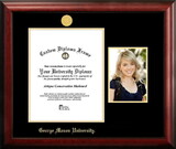 Campus Images VA997PGED-1014 George Mason University 10w x 14h Gold Embossed Diploma Frame with 5 x7 Portrait