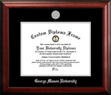 Campus Images VA997SED-1014 George Mason University 10w x 14h Silver Embossed Diploma Frame