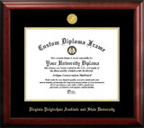 Campus Images VA999GED Virginia Tech Gold Embossed Diploma Frame