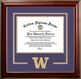 Campus Images WA995CMGTSD-1185 Washington Huskies 11w x 8.5h Classic Spirit Logo Diploma Frame
