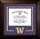 Campus Images WA995LBCSD-1185 Washington Huskies 11w x 8.5h Legacy Black Cherry Spirit Logo Diploma Frame