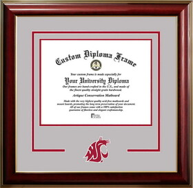 Campus Images WA996CMGTSD-1411 Washington State Cougars 14w x 11h Classic Spirit Logo Diploma Frame