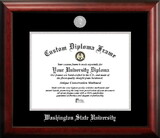 Campus Images WA996SED-1411 Washington State University 14w x 11h Silver Embossed Diploma Frame