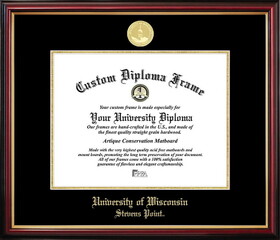 Campus Images WI993PMGED-108 University of Wisconsin-Stevens Point Petite Diploma Frame