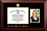 Campus Images WI994PGED-108 University of Wisconsin, Milwaukee 10w x 8h Gold Embossed Diploma Frame with 5 x7 Portrait
