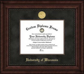 Campus Images WI995EXM-108 University of Wisconsin - Madison 10w x 8h Executive Diploma Frame