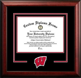 Campus Images WI995SD-108 Wisconsin Badgers 10w x 8h Spirit Diploma Frame