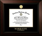 Campus Images WI999LBCGED-129 Marquette Golden Eagles 12w x 9h Legacy Black Cherry Gold Embossed Diploma Frame