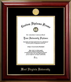 Campus Images WV991CMGTGED-1114 West Virginia University Mountaineers 11w x 14h Classic Mahogany Gold Embossed Diploma Frame Classic Mahogany Gold Embossed Diploma Frame
