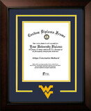 Campus Images WV991LBCSD-1114 West Virginia University Mountaineers 11w x 14h Legacy Black Cherry Spirit Logo Diploma Frame