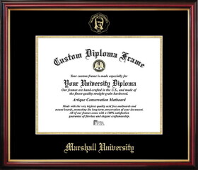 Campus Images WV999PMGED-1185 Marshall University Petite Diploma Frame