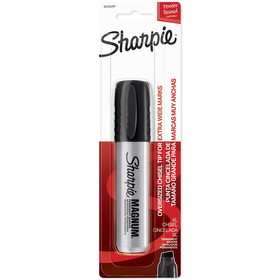 Sharpie Magnum Permanent Marker, Oversized Chisel Tip, Black, 1 Count