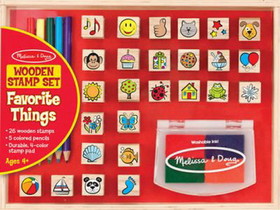 Melissa & Doug 324855 Wooden Favorite Things Stamps