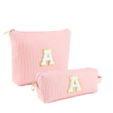 Muka Cosmetic Organizer, Monogrammed Travel Toiletry Bag for Women, Teens, Bridesmaid Present