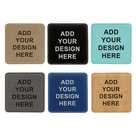 Muka Custom Leather Coasters for Drink, Personalized Drink Coasters, Durable Coasters Wholesale