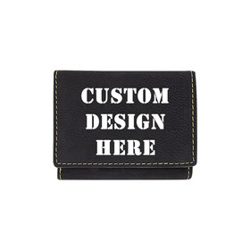 Muka Custom Leather Wallet for Men and Women, Personalized Photo Wallet Trifold