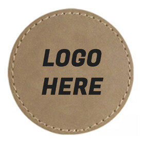 ASPIRE Custom Laser Etched Circle Leather Patches for Hat, Jackets, Backpacks