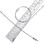 Muka 25 Pcs 6 Inch Stainless Steel Luggage Tags Loops, Keychain Wire Ring Cable Key Ring Loops for Luggage Tags or ID Tags