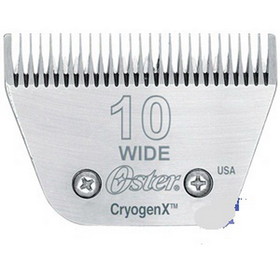 Oster #10 Wide CryogenX Blade, #10W, Leaves Hair 1/16"