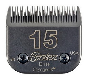 Oster #15 Elite CryogenX Blade, #15, Leaves Hair 3/64"