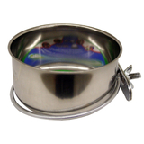 Stainless Steel Coop Cups with Steel Clamp Holders, 10 oz