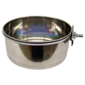 Stainless Steel Coop Cups with Steel Clamp Holders, 20 oz