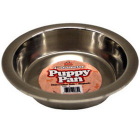 Stainless Steel Puppy Pans, 4"