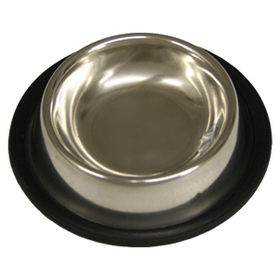 Non-Tip Stainless Steel Bowls, 8 oz