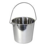 Leather Brothers Pail Stainless Steel w/ Rivets, Round