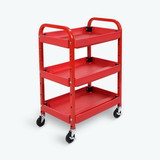 Luxor ATC332 Adjustable Utility Cart - Three Shelves
