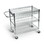 Luxor LICWT2918 Large Wire Tub Cart - Three Shelves