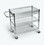 Luxor LICWT2918 Large Wire Tub Cart - Three Shelves