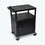 Luxor LP34CE-B 34&quot;H AV Cart - 3 Shelves Cabinet Electric