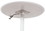 Luxor LX-PNADJ-32RD 32&quot; PNEUMATIC HEIGHT ADJUSTABLE ROUND CAF&#201; TABLE