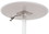 Luxor LX-PNADJ-36RD 36&quot; PNEUMATIC HEIGHT ADJUSTABLE ROUND CAF&#201; TABLE