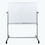 Luxor MB4836LB 48" x 36" Mobile Magnetic Double-Sided Ghost Grid Whiteboard