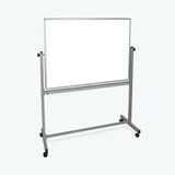 Luxor MB4836WW 48"W x 36"H Double-Sided Magnetic Whiteboard