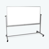 Luxor MB7240WW 72"W x 40"H Double-Sided Magnetic Whiteboard