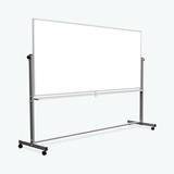 Luxor MB9640WW 96"W x 40"H Double-Sided Magnetic Whiteboard