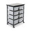Luxor MBS-DR-8L Mobile Bin Storage Unit - Double Row with Large Gray Bins