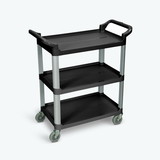 Luxor SC12-B Serving Cart - Three Shelves