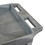 Luxor SEC11-G 24" x 18" Plastic Utility Tub Cart - Two Shelf-Gray