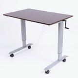 Luxor STANDUP-CF48-DW 48" High Speed Crank Adjustable Stand Up Desk