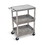 Luxor STC211-G Flat Top and Tub Middle/Bottom Shelf Cart