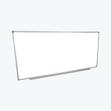 Luxor WB9640W 96"W x 40"H Wall-Mounted Magnetic Whiteboard